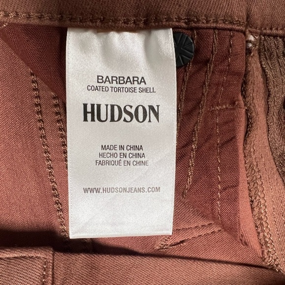 Hudson Barbara High Waist Bootcut Jean In Coated Tortoise Shell Women’s Size 24 - Picture 9 of 10
